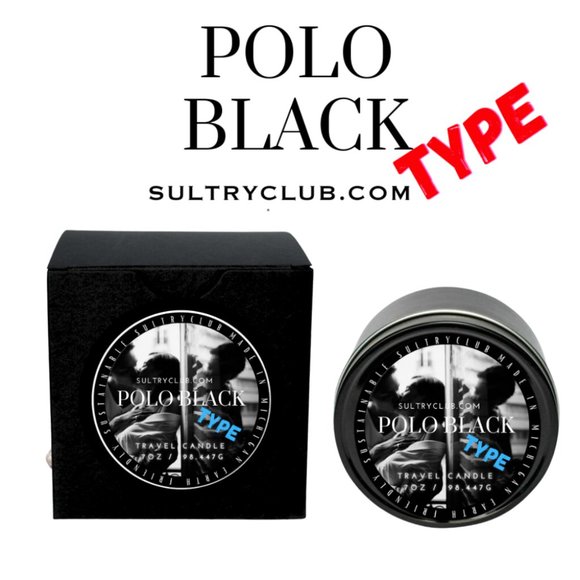 POLO BLACK TYPE TRAVEL CANDLE/SULTRY MELTS - Picture 1 of 4
